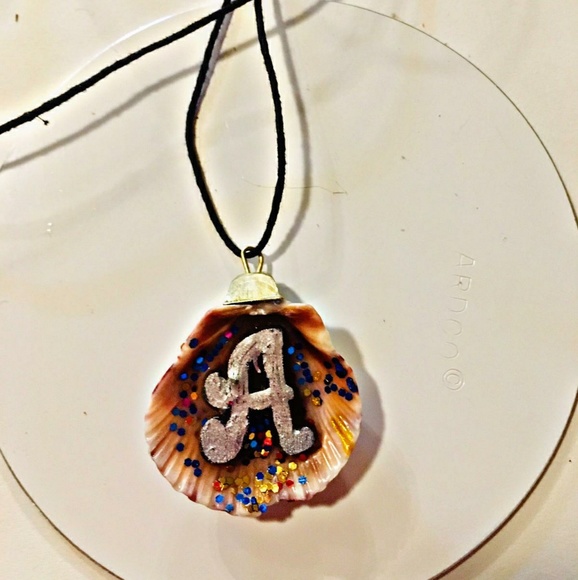 Necklace keychain shell custom your letter - Picture 2 of 2